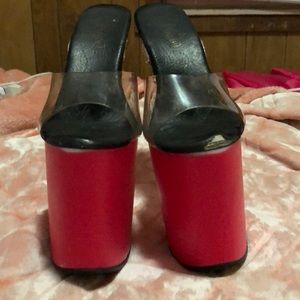 Pleaser 5inch pink stripper heel